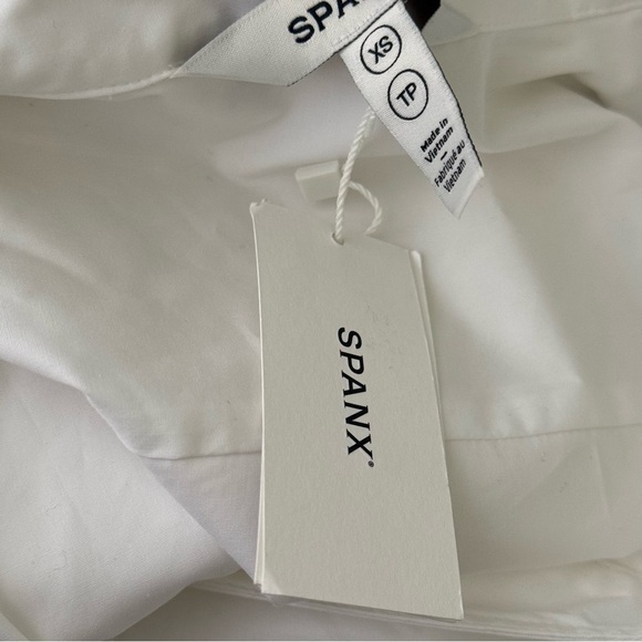 NWT SPANX White The Best Poplin Wrap Dress - Picture 8 of 8